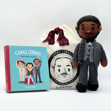 Load image into Gallery viewer, El Maestro Crochet Doll and Book Holiday Combo